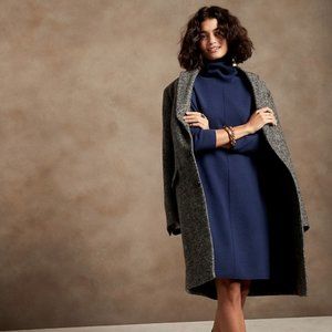 Navy Blue Turtleneck Sweater Dress, Banana Republic, XL